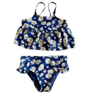 Gap Toddler Daisy Print Two Piece Flutter Tankini Swimsuit 4T